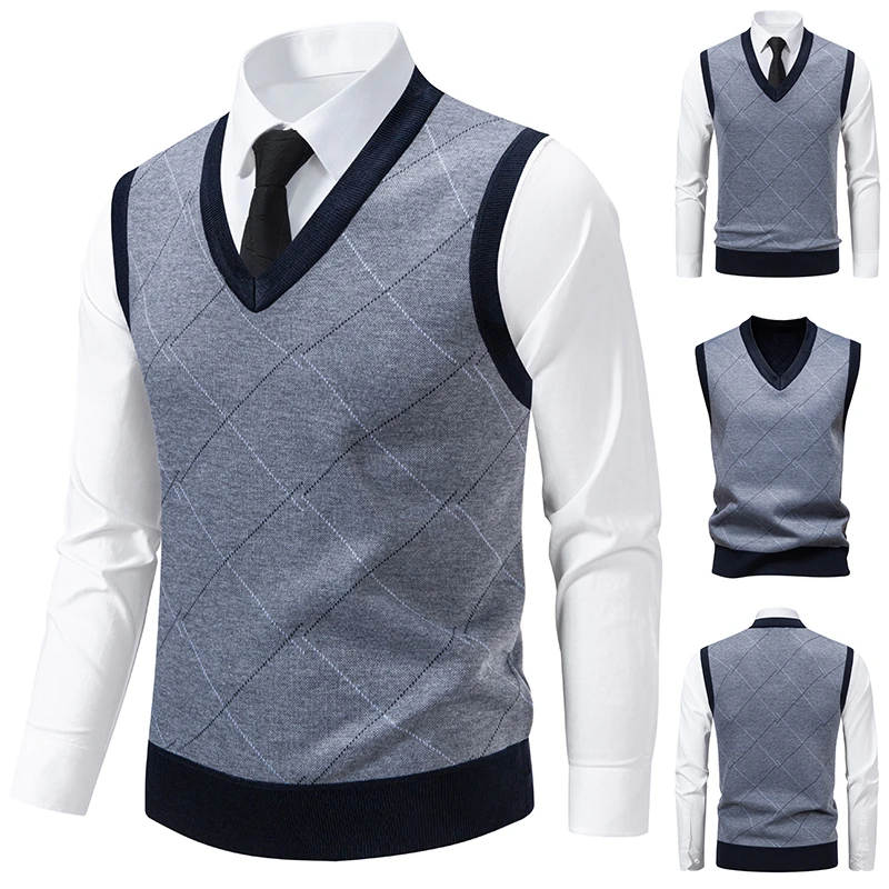 Suéter cálido de punto para ho - Men'S Fashion V Neck Sweater reseña y precio