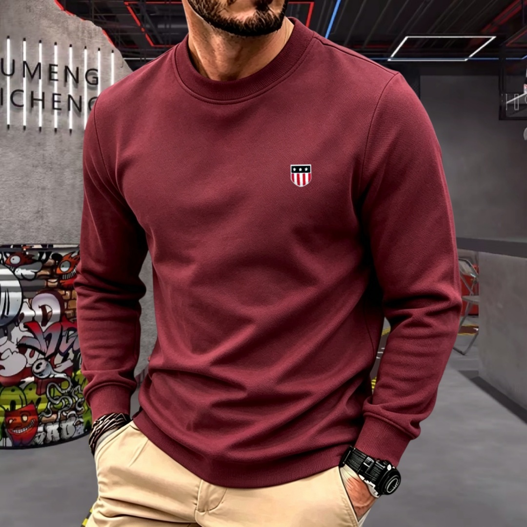Camiseta de manga larga con cu - Mens Fashion Top reseña y precio