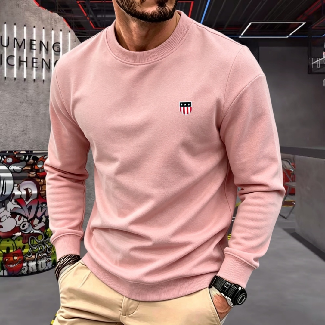 Camiseta de manga larga con cu - Mens Fashion Top reseña y precio