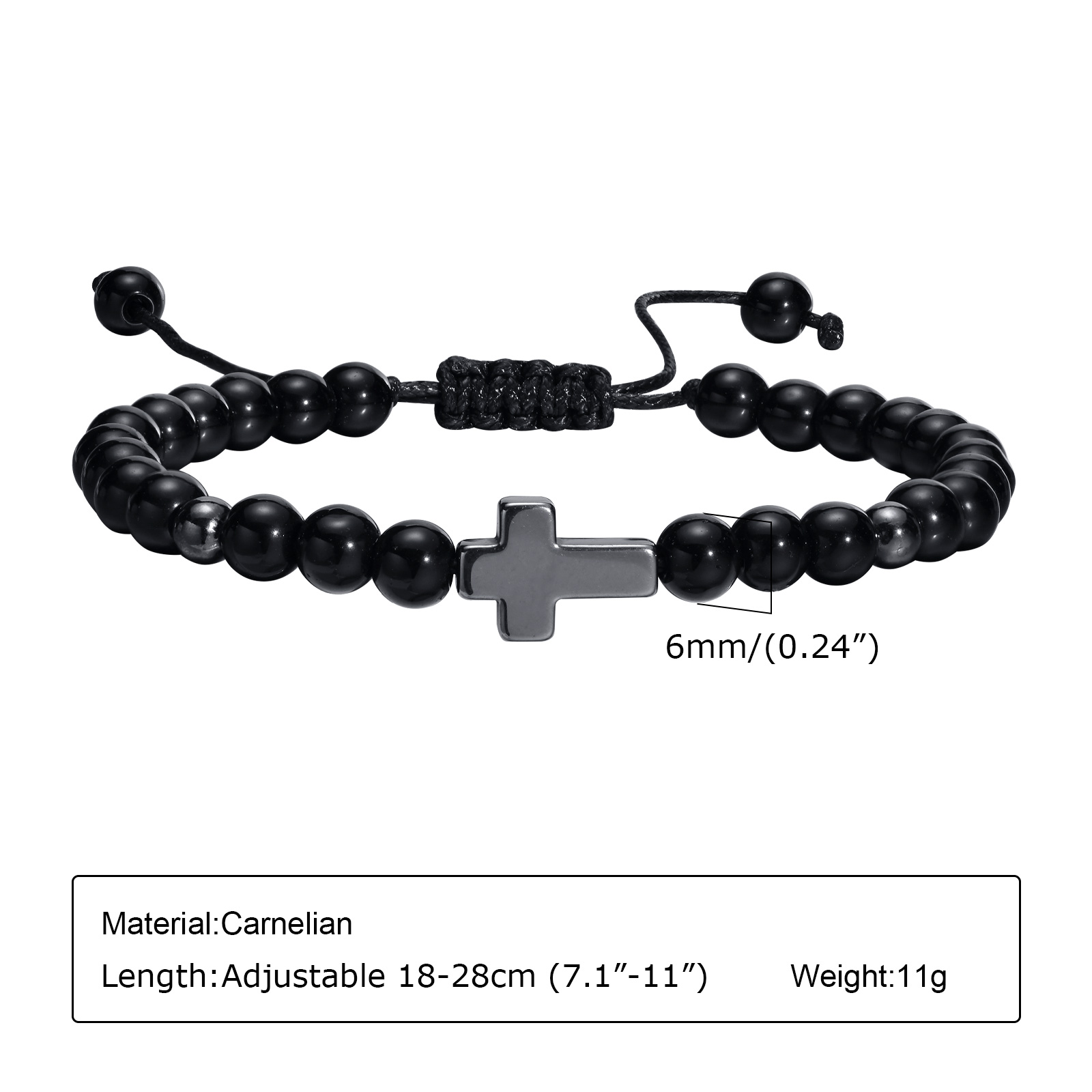 Pulsera cruzada de hematita de - Men'S Fashion Easter reseña y precio